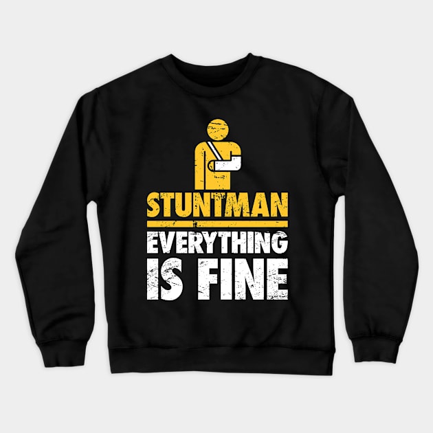 Stuntman Fractured Broken Collarbone Gift Crewneck Sweatshirt by MeatMan